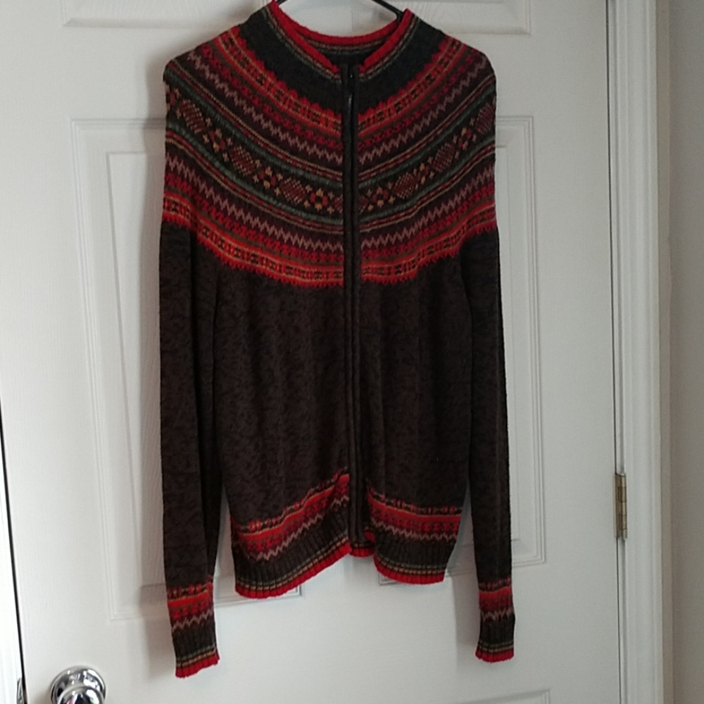 Tiara international zip-up cardigan size s vintage
